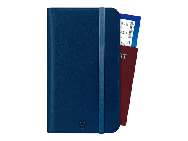 CELLY Duomo – Copertina protezione documenti for passport/travel documents – similpelle – blu [ TT812328 ]