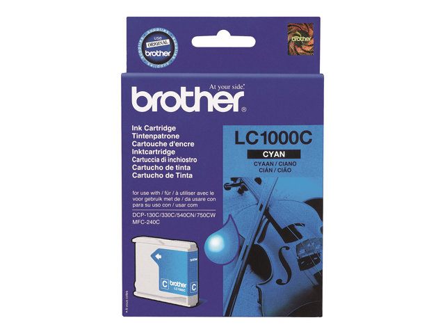 Cartucce e toner ink-laser originali Brother LC1000C – Ciano – originale – cartuccia d’inchiostro – per Brother DCP-350, 353, 357, 560, 750, 770, MFC-3360, 465, 5460, 5860, 660, 680, 845, 885 Brother [ TT-750058 ]