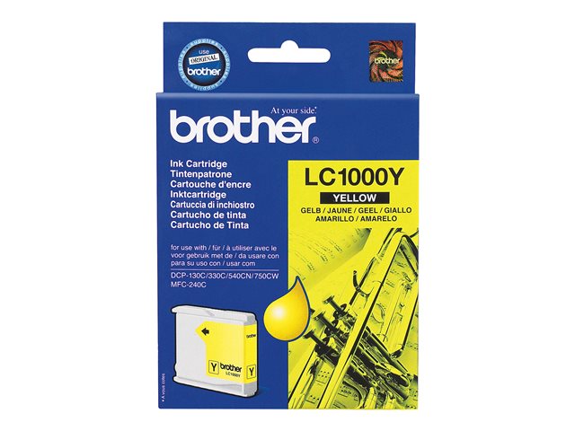 Cartucce e toner ink-laser originali Brother LC1000Y – Giallo – originale – cartuccia d’inchiostro – per Brother DCP-350, 353, 357, 560, 750, 770, MFC-3360, 465, 5460, 5860, 660, 680, 845, 885 Brother [ TT-771176 ]