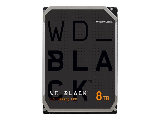 Unità a dischi rigidi WD Black WD8001FZBX – HDD – 8 TB – interno – 3.5″ – SATA 6Gb/s – 7200 rpm – buffer: 256 MB Western Digital [ TT-797072 ]