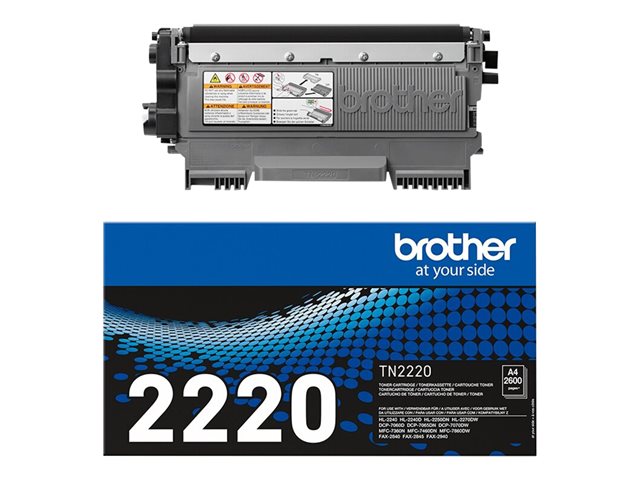 Cartucce e toner ink-laser originali Brother TN2220 – Nero – originale – cartuccia toner – per Brother DCP-7060, 7065, 7070, HL-2220, 2240, 2250, 2270, MFC-7360, 7460, 7860; FAX-2840 Brother [ TT-786967 ]