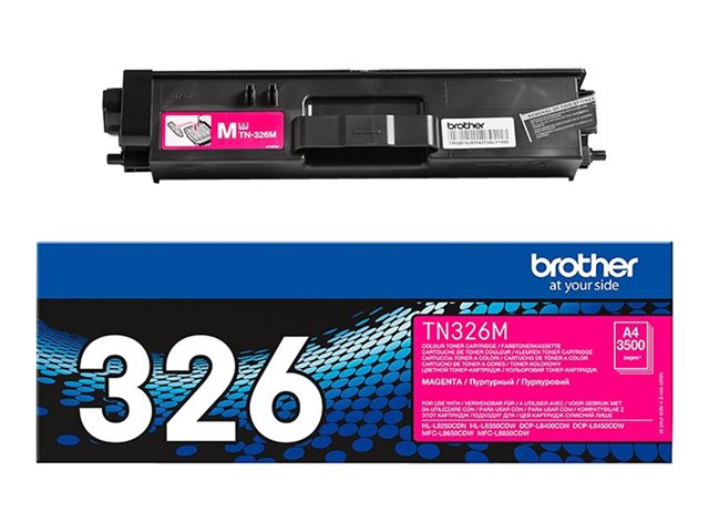 Cartucce e toner ink-laser originali Brother TN326M – Magenta – originale – cartuccia toner – per Brother DCP-L8400, DCP-L8450, HL-L8250, HL-L8350, MFC-L8650, MFC-L8850 BROTHER [ TT-756572 ]