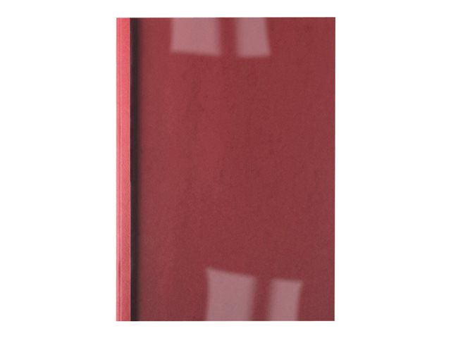 Copertine per rilegatura GBC ThermaBind Business Line LeatherGrain – 4 mm – A4 (210 x 297 mm) – 40 fogli – 150 micron – rosso – 250 g/m² – 100 pezzi copertina in PVC termico per rilegatura GBC [ TT-750409 ]