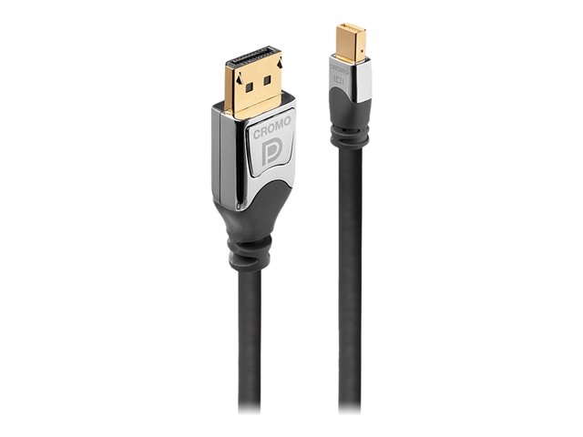 Videocamere, fotocamere e lettori multimediali digitali – Accessori Lindy CROMO – Cavo DisplayPort – Mini DisplayPort (M) a DisplayPort (M) – 2 m – supporto 4K – grigio LINDY [ TT-748089 ]