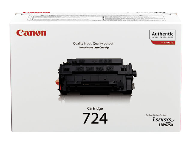 Cartucce e toner ink-laser originali Canon CRG-724 – Nero – originale – cartuccia toner – per i-SENSYS LBP6750dn, LBP6780x, MF512x, MF515x CANON [ TT-750547 ]