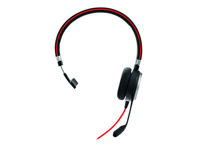 Cuffie telefoniche e auricolari Jabra Evolve 40 MS mono – Cuffie con microfono – on-ear – cablato – USB, jack 3,5 mm – Certificato per Skype for Business JABRA [ TT-755785 ]