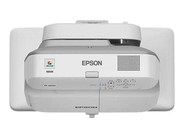 Videoproiettori Epson EB-685W – Proiettore 3LCD – 3500 lumen (bianco) – 3500 lumen (colore) – WXGA (1280 x 800) – 16:10 – 720p – LAN – grigio, bianco EPSON [ TT-758733 ]