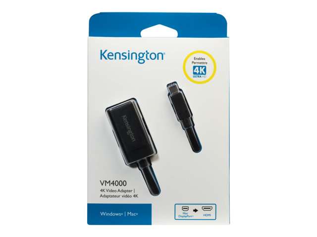 Altri accessori e componenti per pc Kensington VM4000 4K Video Adapter – Adattatore video – Mini DisplayPort maschio a HDMI femmina KENSINGTON [ TT-761966 ]