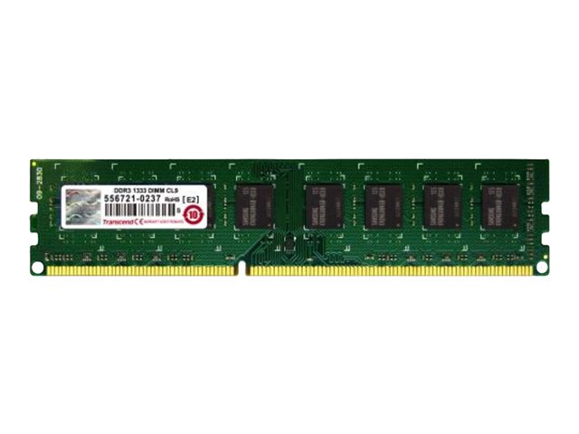 Dispositivi di espansione memoria Transcend – DDR3 – modulo – 4 GB – DIMM a 240 pin – 1333 MHz / PC3-10600 – CL9 – 1.5 V – senza buffer – non ECC TRANSCEND [ TT-763583 ]