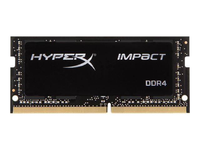 Dispositivi di espansione memoria HyperX Impact – DDR4 – modulo – 8 GB – SO DIMM 260-pin – 2666 MHz / PC4-21300 – CL15 – 1.2 V – senza buffer – non ECC – nero KINGSTON [ TT-756453 ]