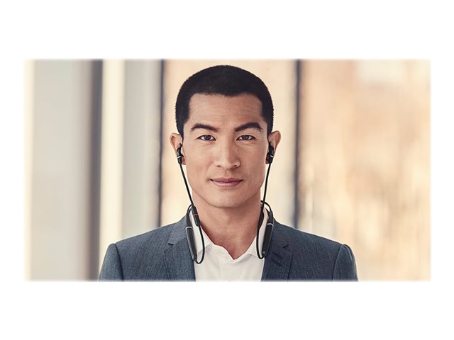 Cuffie telefoniche e auricolari Jabra Evolve 65e UC – Auricolari con microfono – in-ear – struttura retronuca – Bluetooth – senza fili – USB – isolamento dal rumore JABRA [ TT-748438 ]