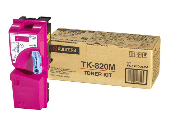 Cartucce e toner ink-laser originali Kyocera TK 820M – Magenta – originale – cartuccia toner – per FS-C8100DN KYOCERA [ TT-749336 ]