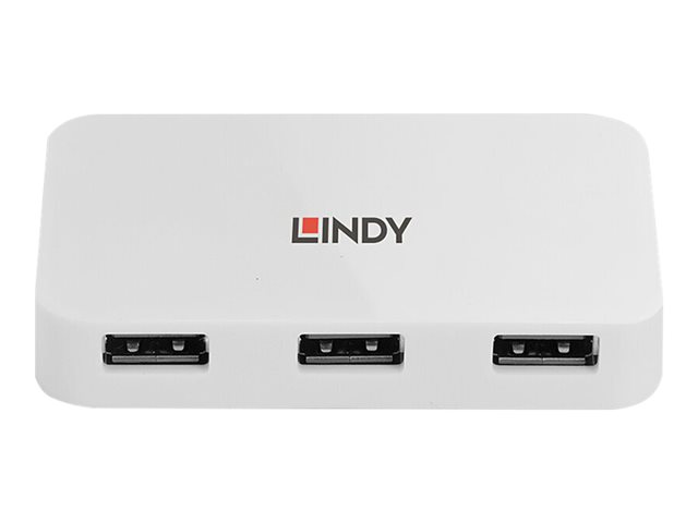 Cavi adattatori e interfacce per PC Lindy 4 Port USB 3.0 Hub Basic – Hub – 4 x SuperSpeed USB 3.0 – desktop LINDY [ TT-756499 ]
