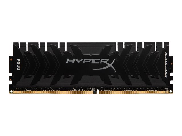 Dispositivi di espansione memoria HyperX Predator – DDR4 – kit – 32 GB: 4 x 8 GB – DIMM 288-PIN – 2400 MHz / PC4-19200 – CL12 – 1.35 V – senza buffer – non ECC – nero KINGSTON [ TT-764525 ]