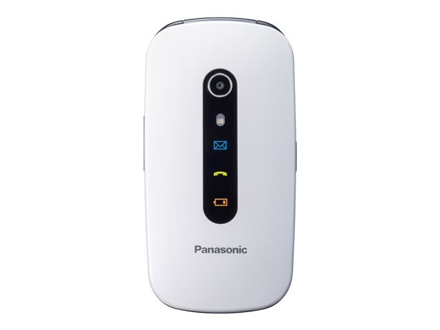 Telefoni mobili Panasonic KX-TU466EX – Telefono con funzionalità – microSD slot – display LCD – 240 x 320 pixel – rear camera 2 MP – bianco PANASONIC [ TT-751898 ]