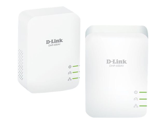 Altri accessori e componenti per pc D-Link PowerLine AV2 600 Gigabit Starter Kit DHP-601AV – Kit adattatore powerline – GigE, HomePlug AV (HPAV) – collegabile a parete (pacchetto di 2) D-LINK [ TT-756666 ]