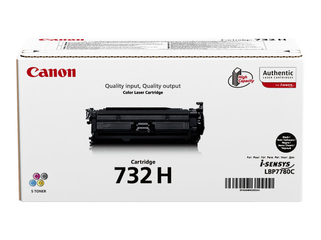 Cartucce e toner ink-laser originali Canon 732 BK H – Alta capacità – nero – originale – cartuccia toner – per i-SENSYS LBP7780Cx CANON [ TT-757383 ]