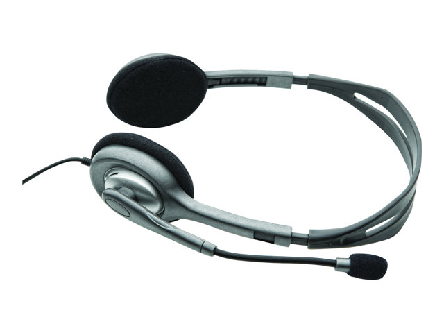 Cuffie telefoniche e auricolari Logitech Stereo Headset H110 – Cuffie con microfono – on-ear – cablato LOGITECH [ TT-750372 ]