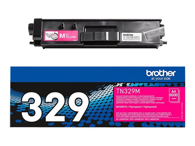 Cartucce e toner ink-laser originali Brother TN329M – Magenta – originale – cartuccia toner – per Brother DCP-L8450CDW, HL-L8350CDW, HL-L8350CDWT, MFC-L8850CDW BROTHER [ TT-751860 ]