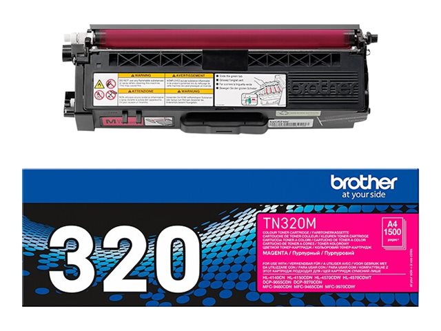Cartucce e toner ink-laser originali Brother TN320M – Magenta – originale – cartuccia toner – per Brother DCP-9055, DCP-9270, HL-4140, HL-4150, HL-4570, MFC-9460, MFC-9465, MFC-9970 BROTHER [ TT-761617 ]