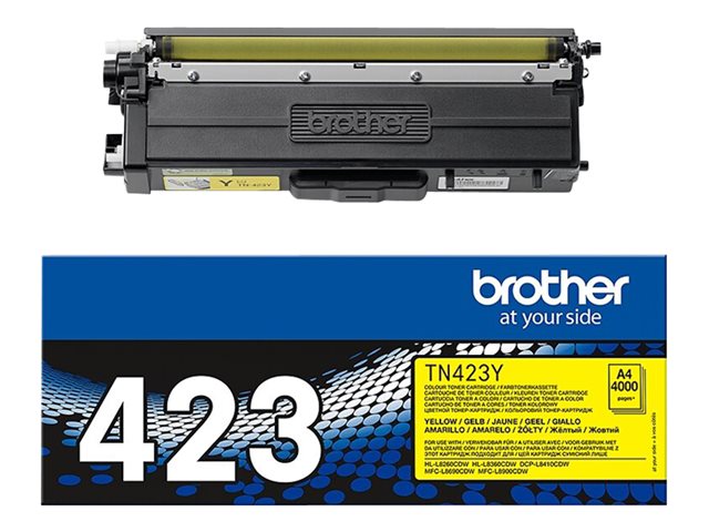 Cartucce e toner ink-laser originali Brother TN423Y – Jumbo Yield – giallo – originale – cartuccia toner – per Brother DCP-L8410, HL-L8260, HL-L8360, MFC-L8690, MFC-L8900 BROTHER [ TT-764194 ]