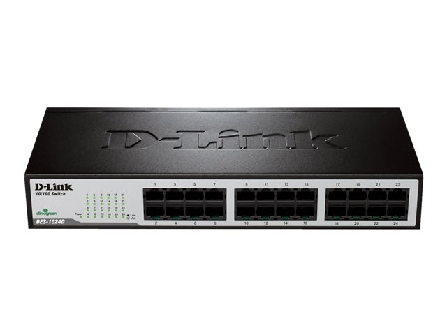 Switch D-Link DES 1024D – Switch – unmanaged – 24 x 10/100 – desktop, montabile su rack D-LINK [ TT-747090 ]