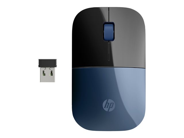 Mouse HP Z3700 – Mouse – 3 pulsanti – senza fili – 2.4 GHz – ricevitore wireless USB – blu – per OMEN Obelisk by HP 875; HP 27; Laptop 15; Pavilion Gaming TG01; Spectre x360 Laptop HP INC [ TT-747877 ]