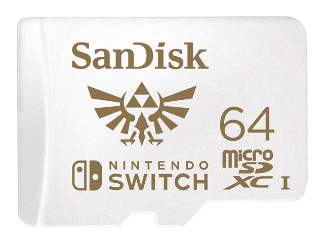 Supporti di memorizzazione SanDisk Nintendo Switch – Scheda di memoria flash – 64 GB – UHS-I U3 – UHS-I microSDXC – per Nintendo Switch SANDISK [ TT-756106 ]