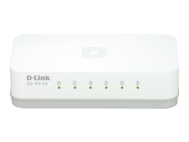 Switch dlinkgo 5-Port Fast Ethernet Easy Desktop Switch GO-SW-5E – Switch – 5 x 10/100 – desktop D-LINK [ TT-749927 ]