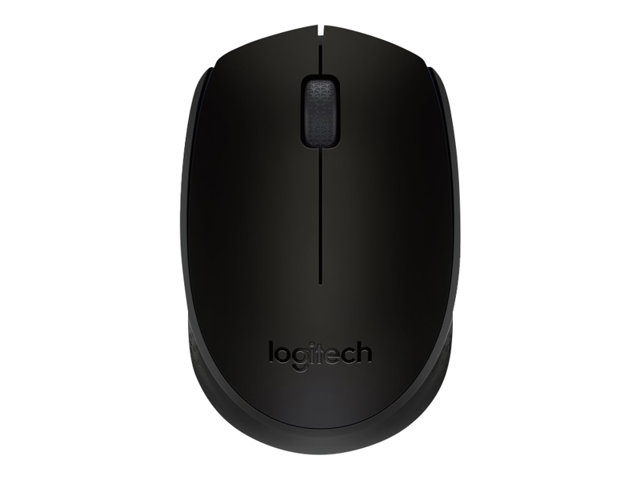 Mouse Logitech M171 – Mouse – per destrorsi e per sinistrorsi – senza fili – 2.4 GHz – ricevitore wireless USB – nero LOGITECH [ TT-758960 ]
