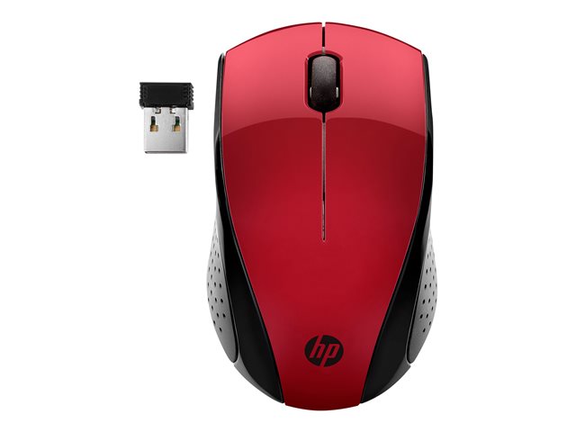 Mouse HP 220 – Mouse – 3 pulsanti – senza fili – 2.4 GHz – ricevitore wireless USB – rosso tramonto – CTO – per OMEN Obelisk by HP 875; HP 27; Laptop 15; Pavilion Gaming TG01; Spectre x360 Laptop HP INC [ TT-757046 ]