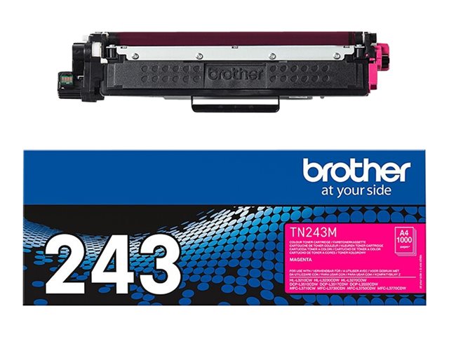 Cartucce e toner ink-laser originali Brother TN243M – Magenta – originale – cartuccia toner – per Brother DCP-L3510, L3517, L3550, HL-L3210, L3230, L3270, MFC-L3710, L3730, L3750, L3770 BROTHER [ TT-752573 ]