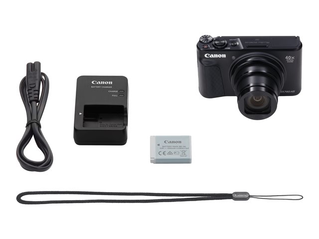 Macchine fotografiche Canon PowerShot SX740 HS – Fotocamera digitale – compatta – 20.3 MP – 4K / 30 fps – 40zoom ottico x – Wi-Fi, Bluetooth – nero CANON [ TT-748771 ]
