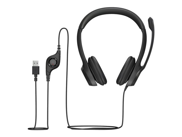 Cuffie telefoniche e auricolari Logitech USB Headset H390 – Cuffie con microfono – dimensione completa – cablato LOGITECH [ TT-763950 ]