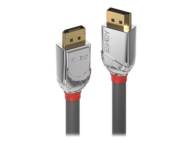 Videocamere, fotocamere e lettori multimediali digitali – Accessori Lindy CROMO – Cavo DisplayPort – DisplayPort (M) a DisplayPort (M) – DisplayPort 1.2 – 3 m – di forma rotonda, supporto 4K – grigio LINDY [ TT-751037 ]