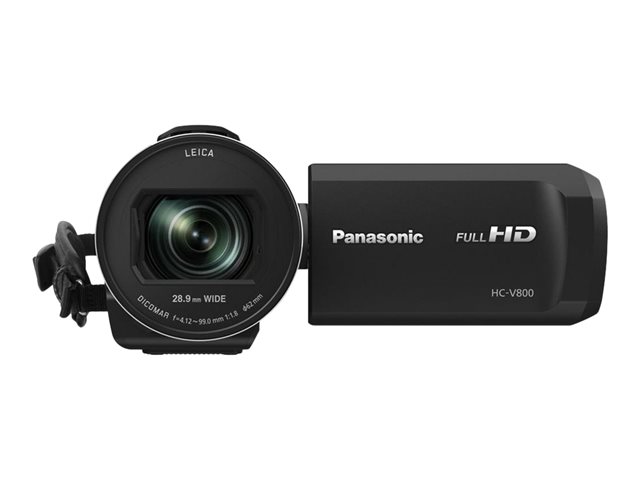 Videocamere Panasonic HC-V800K – Camcorder – 1080p / 50 fps – 8.57 MP – 24zoom ottico x – Leica – scheda flash – Wi-Fi – nero PANASONIC [ TT-757857 ]