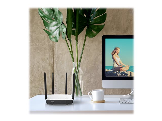 Router Zyxel NBG6615 – Router wireless – switch a 4 porte – GigE – 802.11a/b/g/n/ac – Dual Band – montaggio a parete ZYXEL [ TT-752952 ]