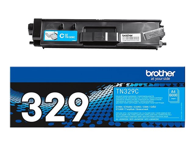 Cartucce e toner ink-laser originali Brother TN329C – Ciano – originale – cartuccia toner – per Brother DCP-L8450CDW, HL-L8350CDW, HL-L8350CDWT, MFC-L8850CDW BROTHER [ TT-755624 ]