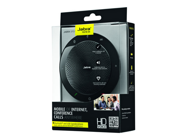 Diffusori acustici Jabra SPEAK 510 MS – Vivavoce da scrivania VoIP – Bluetooth – senza fili – USB – Certificato per Skype for Business JABRA [ TT-750991 ]