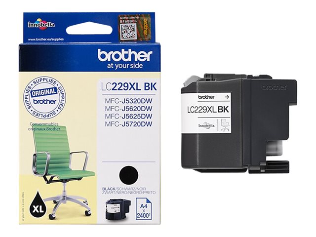 Cartucce e toner ink-laser originali Brother LC229XLBK – Nero – originale – cartuccia d’inchiostro – per Brother MFC-J5320DW, MFC-J5620DW, MFC-J5625DW, MFC-J5720DW BROTHER [ TT-754345 ]