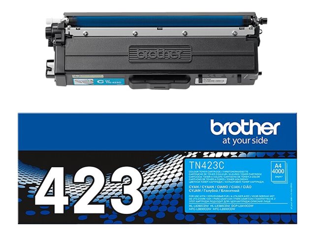 Cartucce e toner ink-laser originali Brother TN423C – Jumbo Yield – ciano – originale – cartuccia toner – per Brother DCP-L8410, HL-L8260, HL-L8360, MFC-L8690, MFC-L8900 BROTHER [ TT-753714 ]