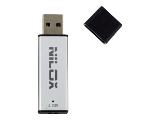 Supporti di memorizzazione Nilox 2.0 A – Chiavetta USB – 4 GB – USB 2.0 – argento NILOX [ TT-756400 ]