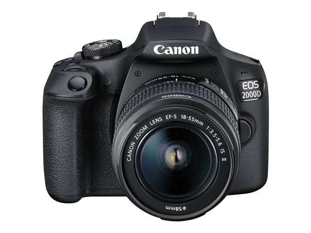 Macchine fotografiche Canon EOS 2000D – Fotocamera digitale – SLR – 24.1 MP – APS-C – 1080p / 30 fps – 3zoom ottico x lente EF-S 18-55mm IS II – Wi-Fi, NFC CANON [ TT-749834 ]