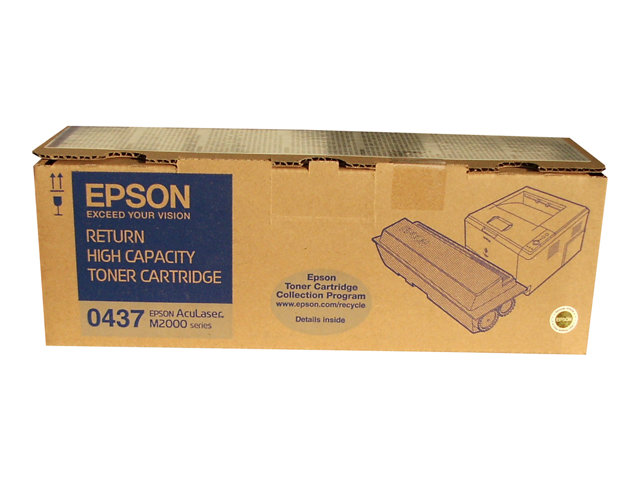 Cartucce e toner ink-laser originali Epson 0437 – Alta capacità – nero – originale – cartuccia toner Epson Return Program – per AcuLaser M2000D, M2000DN, M2000DT, M2000DTN EPSON [ TT-762230 ]
