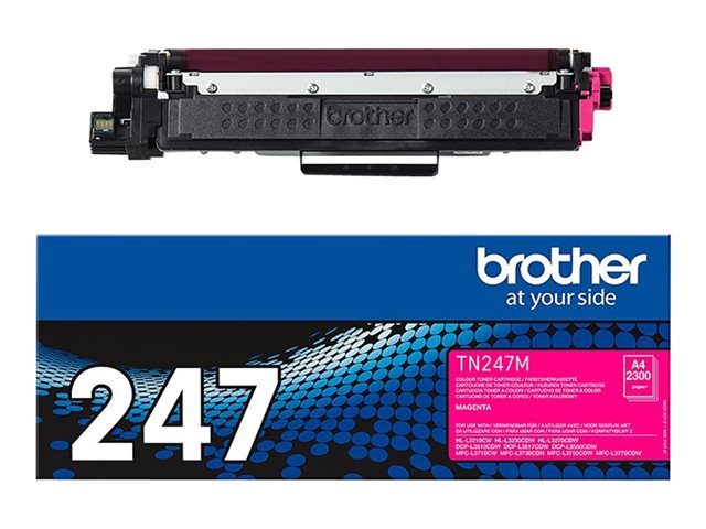 Cartucce e toner ink-laser originali Brother TN247M – Magenta – originale – cartuccia toner – per Brother DCP-L3510, L3517, L3550, HL-L3270, L3290, MFC-L3710, L3730, L3750, L3770 BROTHER [ TT-764327 ]