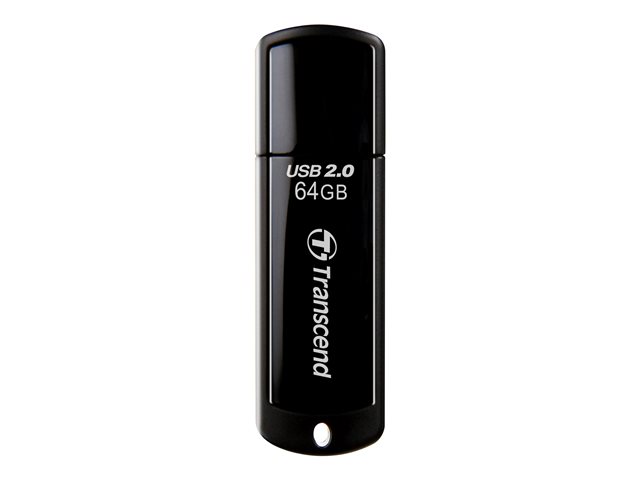 Supporti di memorizzazione Transcend JetFlash 350 – Chiavetta USB – 64 GB – USB 2.0 – nero TRANSCEND [ TT-752683 ]