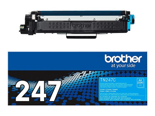 Cartucce e toner ink-laser originali Brother TN247C – Ciano – originale – cartuccia toner – per Brother DCP-L3510, L3517, L3550, HL-L3270, L3290, MFC-L3710, L3730, L3750, L3770 BROTHER [ TT-759691 ]
